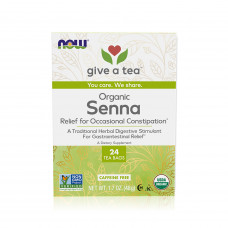 Now Senna Tea Bags Caffeine Free