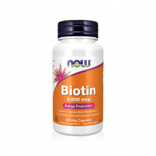 Now Biotin 5000mcg Capsules