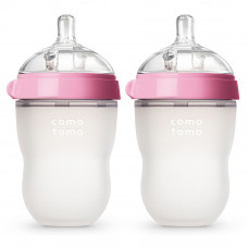 Como Tomo Baby Bottle Pink 3+ M Double