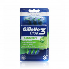 Gillette Blue3 Sensitive ComfortGel Disposable Razor for Men 3’s
