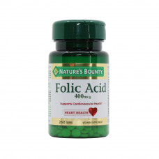Nature’s Bounty Folic Acid 400 mcg Tablets