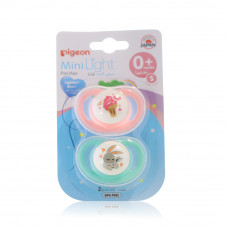 Pigeon minilight pacifier 0+ small  2pcs 