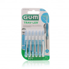 GUM Trav-ler Blue 1.6mm Interdental Brush, 6 Pieces