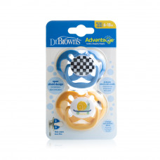DR BROWNS PA22002 ADV. PACIFIER 6-18M BLUE