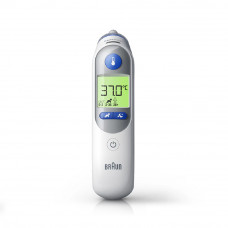 Braun ThermoScan 7 Plus Digital Ear Thermometer - White & Blue, IRT6525, 1 Pack