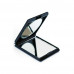 Basicare duo magnifying compact mirror black portable cosmetic mirror