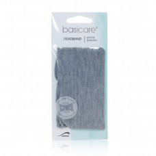 Basicare Grey Cotton Headband Super Stretchy One Size Fits All