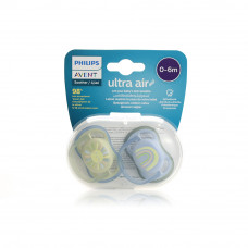 AVENT ULTRA AIR FREEFLOW SOOTHER DECO 0-6M(PA235)