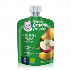 Gerber Pear Apple Banana Organic Pouch