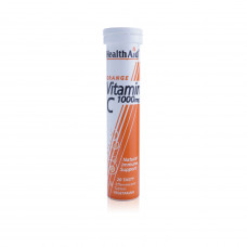 Health aid vitamin c 1000mg effervescent orange flavour – 20 tablets