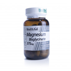 Health aid magnesium bisglycinate 375mg with vitamin b6 – 60 tablets