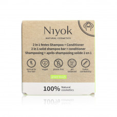 Niyok 2 In 1 Shampoo Bar + Conditioner Green Tough 80Gm