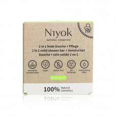 Niyok 2 In 1 Shower Bar + Moisturiser Green Touch 80Gm
