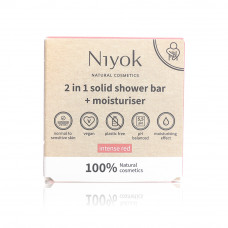 Niyok 2 In 1 Shower Bar + Moisturiser  Intense Red 80Gm