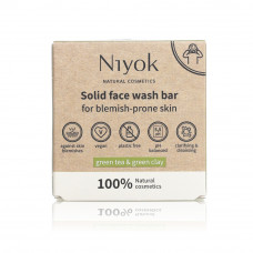 Niyok Face Wash Bar Green Tea & Green Clay 80Gm