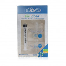 Dr Browns Pacidose Oral Syringe +2 Pacifier 0-6M and 6-18M