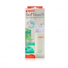 Pigeon Softtouch W-N Plastic Bottle +3M 240Ml 81225