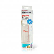 Pigeon flexible streamline plastic nursing bottle +4m 250ml