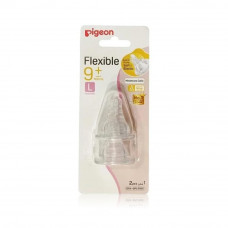 Pigeon flexible nipple +9m (size l) 2 pieces blister pack