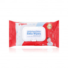 Pigeon water baby wipes 80 sheets fliptop