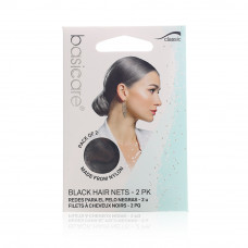 Basicare Black Invisible Hair Net 2 Pc Basicare Black Invisible Hair Net 2 Pc