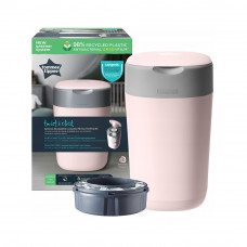 Tommee tippee nappy bin pink +1 refill