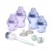 Tommee tippee baby bottle kit blue 9pc