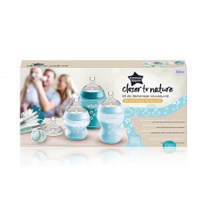 Tommee tippee baby bottle kit blue 9pc