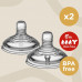 Tommee tippee natural start thick feed teats +6m 2pc