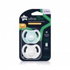 Tommee tippee ultra light soothers 0-6m 2pc