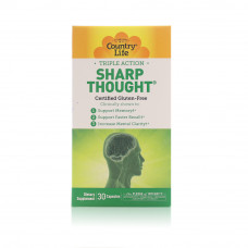 Country Life Triple Action Sharp Thought 30Cap