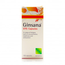 Ginsana g115 capsules – 100's