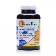 Puritan's Pride Vitamin C-500 Chewable Rose Hips Tablets