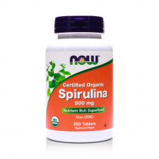 Now Spirulina 500mg Tablets