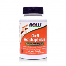 Now 4x6 Acidophilus Veg Capsules
