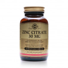 Solgar Zinc Citrate 30mg Capsules