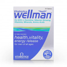 Vitabiotics Wellman Health Vitality Tablets