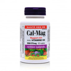 Webber Naturals Cal-Mag 2:1 Vitamin D3 Capsules