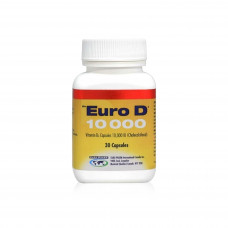 Euro d 10,000 iu vitamin d3 capsules – 30 capsules