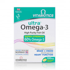 Vitabiotics Ultra Cod Liver Oil Omega-3 Capsules