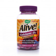 Alive! calcium + d3 gummies – 60 gummies