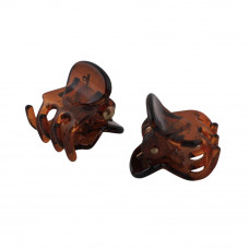 Hair Clips Brown Small
