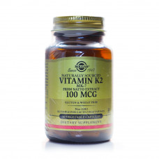 Solgar Natural Vit-K 2mcg Veg Capsules