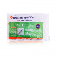 Bd Microfine Insulin Syringes 1ml 31G 6mm