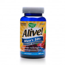 Alive! men's 50+ gummy multivitamin – 60 gummies