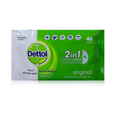 Dettol Antibacterial Wipes 12x40 Count