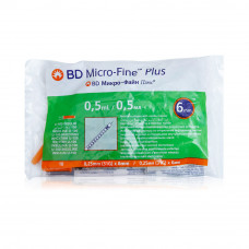 Bd Microfine Insulin Syringes 0.5ml 31g 6mm