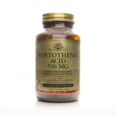 Solgar Pantothenic Acid 550mg Veg Capsules 