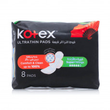 Kotex Ultra Thin Super with Wings 16x8 Count