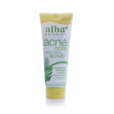 Alba Botanica Acne Dote Maximum Strength Face & Body Scrub, 227g